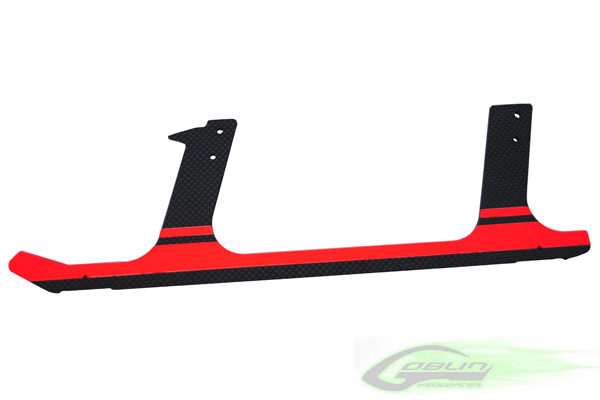 Carbon fiber landing gear - RED (1pc) - Goblin 700