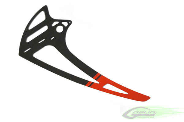 Carbon Fiber Vertical Fin - RED (1pc) - Goblin 700/770  **Discontinued**