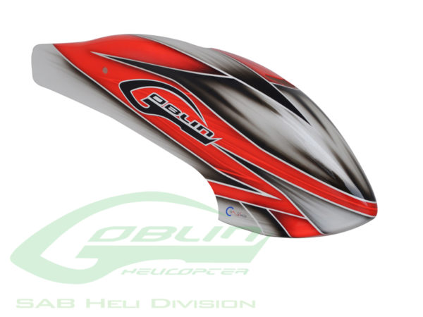 Canomod Airbrush Canopy Red/White - Goblin 500 **Discontinued**