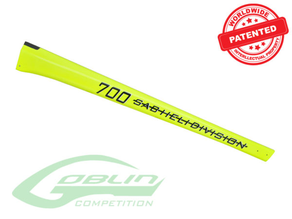Carbon Fiber Tail Boom Yellow - Goblin 700  **Discontinued**