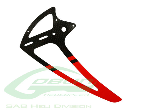 Carbon Fiber Tail Fin Red - Goblin 500