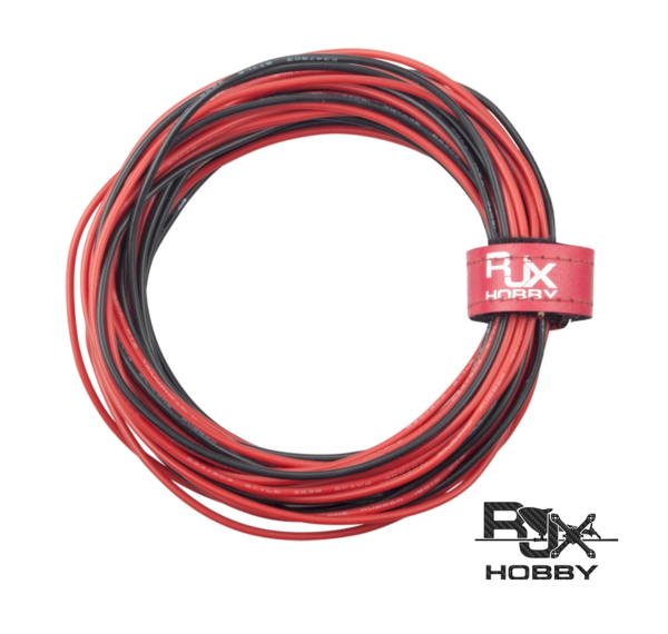 RJX 20 AWG 5m Black & 5m Red