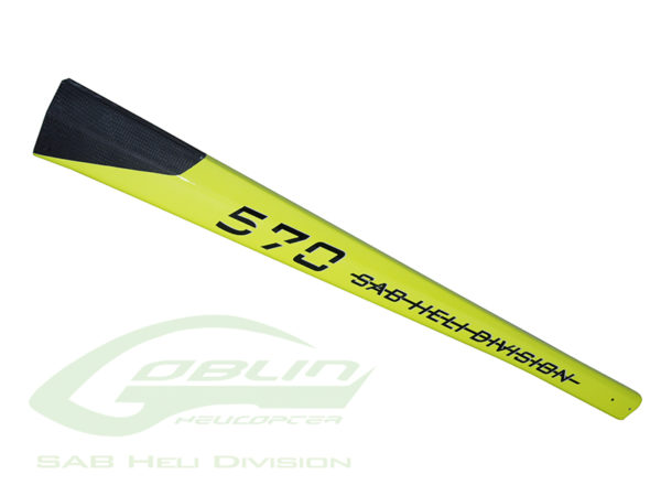 Canomod Carbon Fiber Tail Boom Yellow - Goblin 570