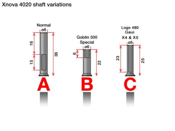 Xnova 4020 - Shaft Type A (36mm x 06mm)