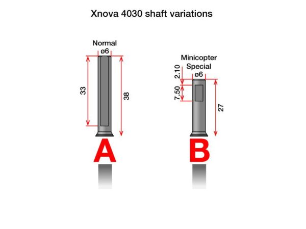 Xnova 4030 - Shaft Type A (38mm x 06mm)