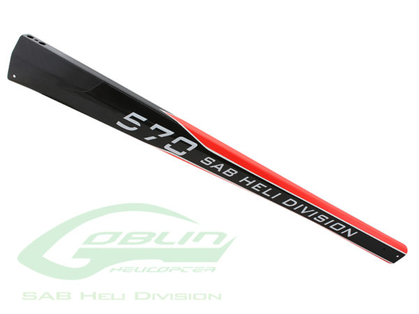 Canomod Carbon Fiber Tail Boom Red/Carbon - Goblin 570