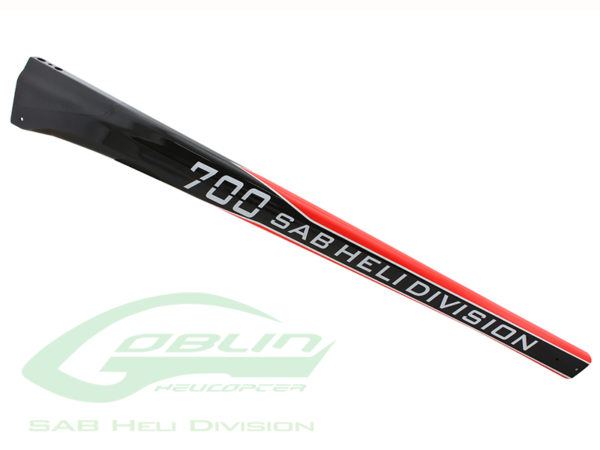 Canomod Carbon Fiber Tail Boom SAB Red- Goblin 700 Comp/Speed