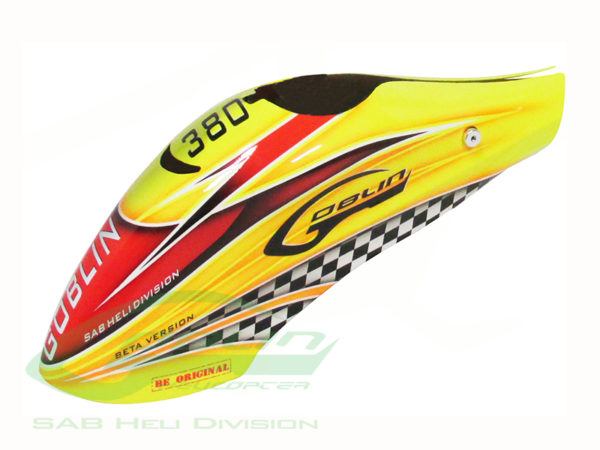 Canomod Airbrush Canopy Yellow/Orange - Goblin 380