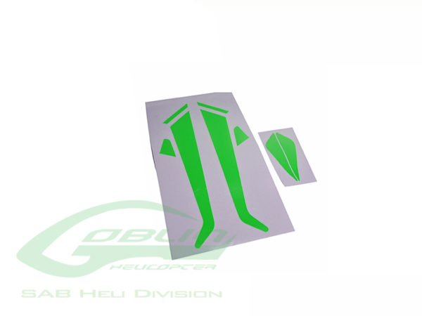 Landing Gear and Fin Sticker Green - Goblin 380
