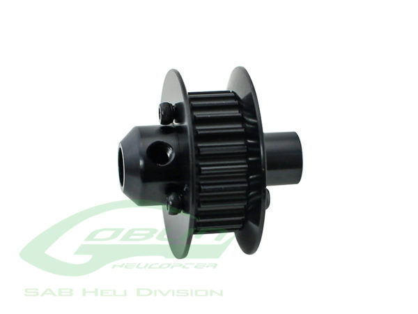 Heavy-duty tail pulley 24T - Black - Goblin 700/770