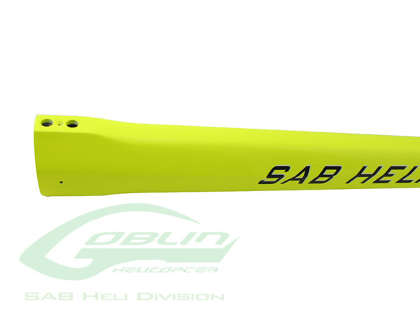 Carbon Fiber Tail Boom Yellow - Goblin 500 Sport