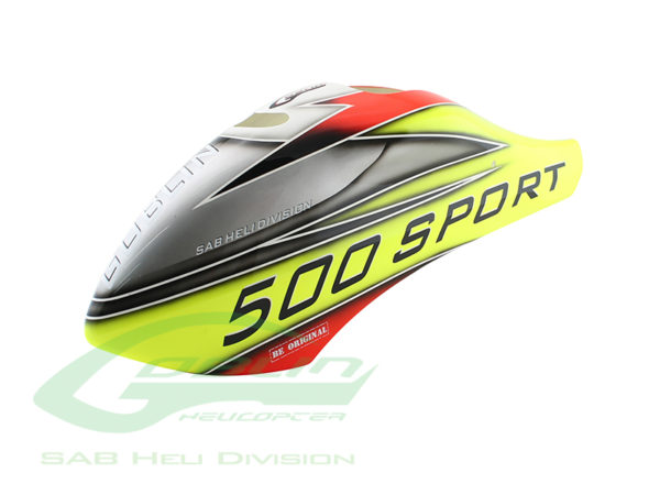 Canomod Airbrush Canopy Yelow/Silver - Goblin 500 Sport