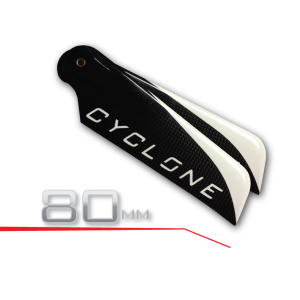 Cyclone 80mm Carbon Fiber Tail blades