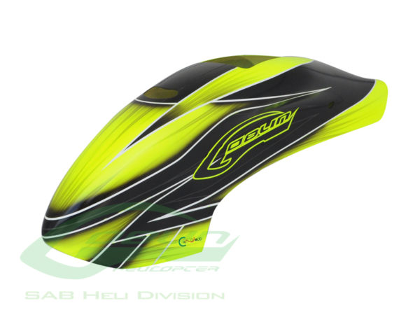 Full Size Servo Canopy Yellow/Black - Goblin 500
