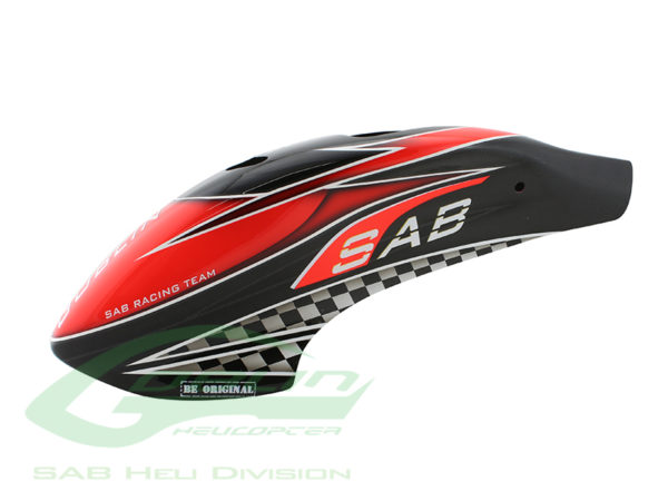 Canomod Airbrush Canopy SAB Red/Carbon - Goblin 500 **Discontinued**