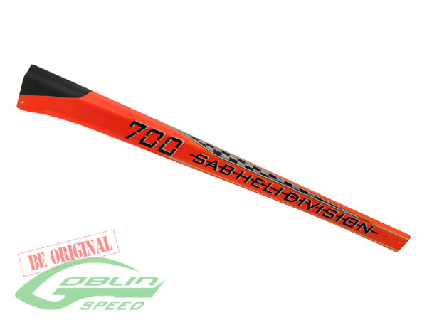 Carbon Fiber Tail Boom Orange - Goblin Speed  **Discontinued**