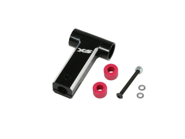 FES X5 CNC Main Rotor Yoke Set (Black anodized)