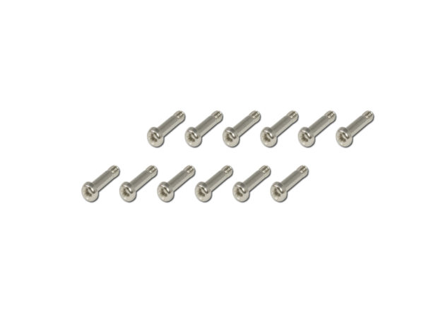 Machine Screws - Silver - Semi (2x8) x12pcs