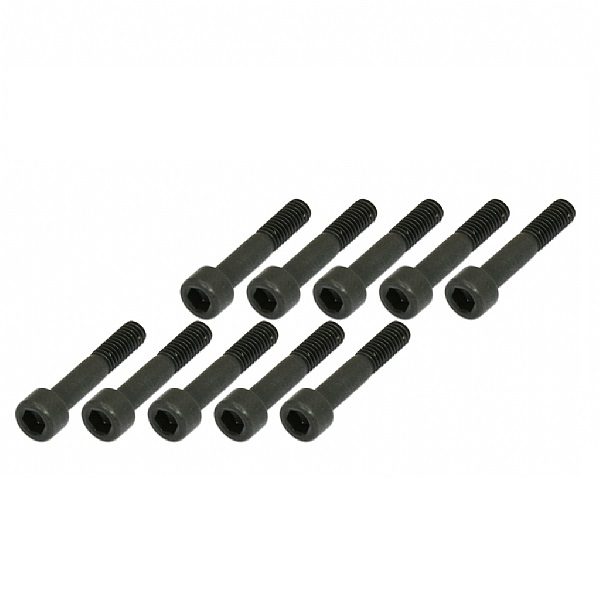 Semi-threaded Socket Head Cap Screw - Black (M3x16) x10pcs