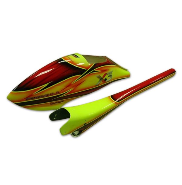 Type A9 Canopy & Tail Boom in yellow (for X3L)