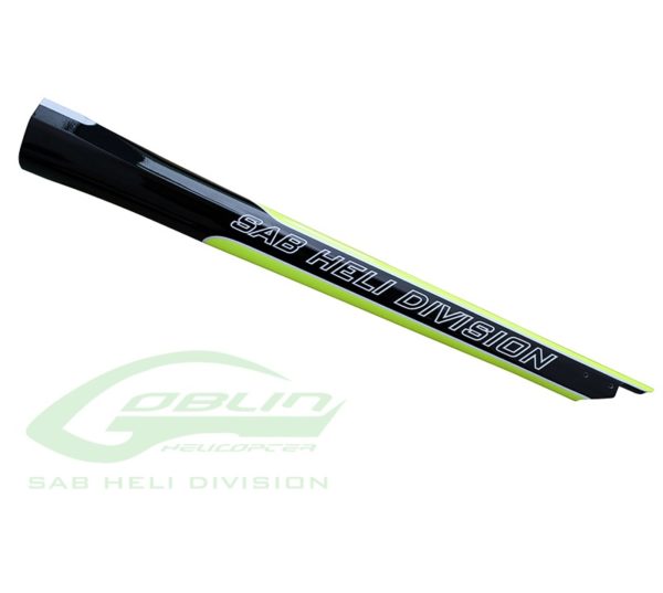 Carbon Fiber Tail Boom Yellow/Black - Goblin 420 Sport