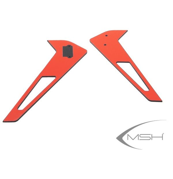 Vertical tail fin sticker - Red