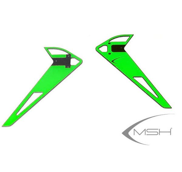 MSH Vertical Fin Stickers Green