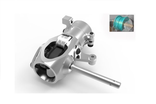 CNC Integrated Tail Gear Case for R5