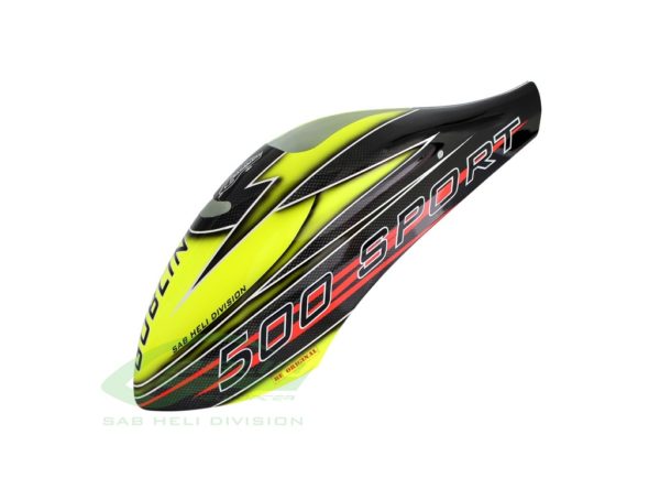 Canomod Airbrush Canopy SAB Yellow/Black - Goblin 500 Sport
