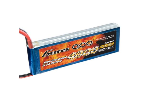 Gens Ace Rx 2S LiPo 4000mAh 25C 7.4V