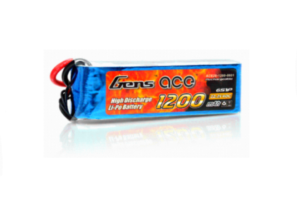Gens Ace LiPo 1200mAh 40C 22.2V (EC3 Plug)
