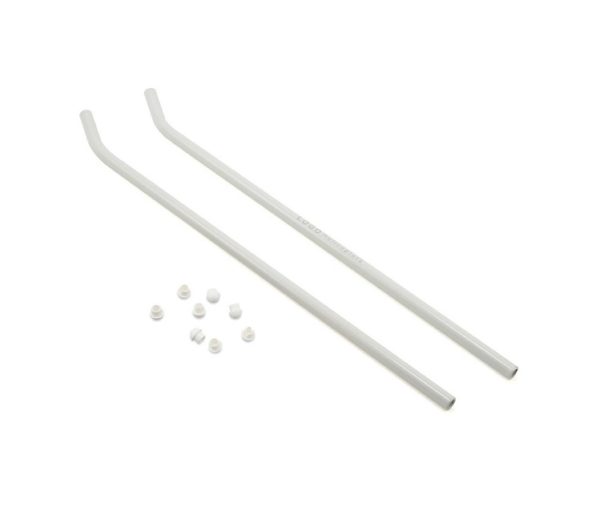 Skid pipes 310 x dia 8mm white