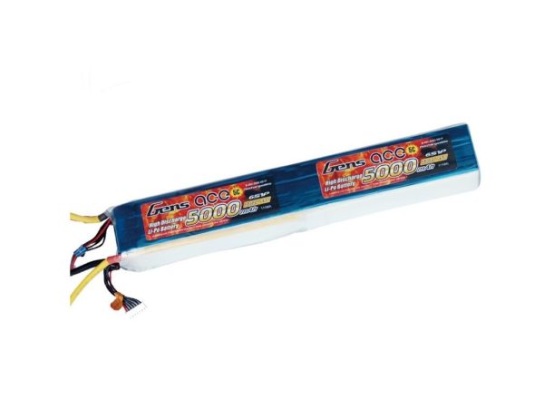 Gens Ace LiPo 5000mAh 45C 44.4V (No Plug)