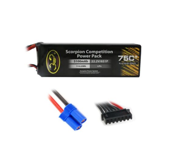 Scorpion Power 5100mAh 75C 22.2V 6S