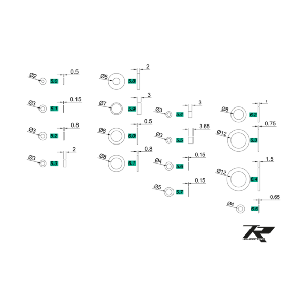 Shim and washer set 1