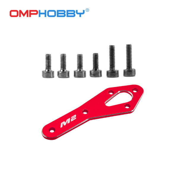 M2 EVO - Tail Motor Reinforcement Plate set Red