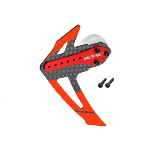 Adjustable Tail Motor Mount W/ Fin Set (RED) - OMP Hobby M2 V2 / EXP / EVO